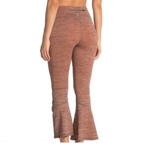 Free People Movement Orange/Gray High Rise Off the Grid Leggings